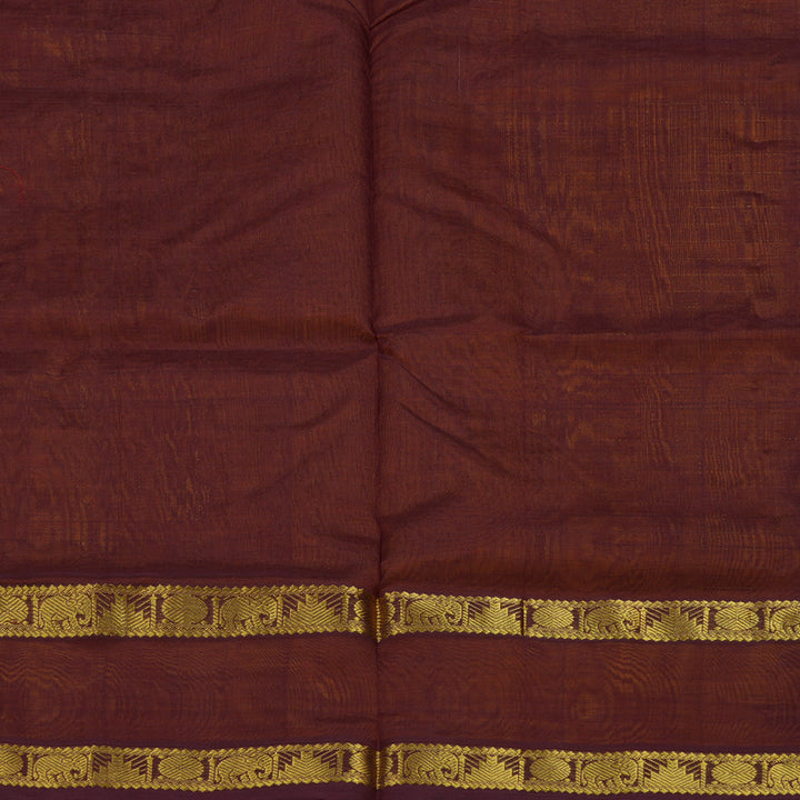 Hayagrivas Turmeric Yellow Pure Silk Cotton Saree KBE2283B9-6