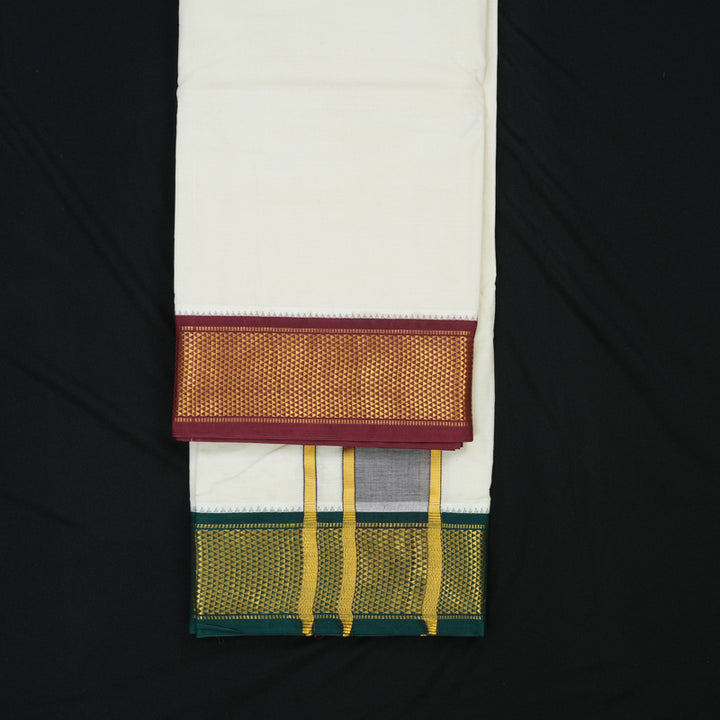 Hayagrivas Handloom 9*5 Cotton Dhothi KBE2286B5-1