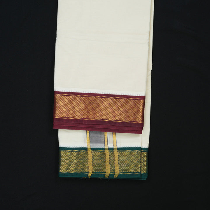 Hayagrivas Handloom 9*5 Cotton Dhothi KBE2286B7-1
