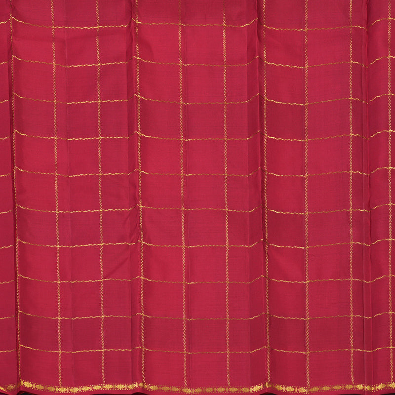 Hayagrivas Handloom Multicolour Checks Kanjivaram Silk Saree KBE2291B1-1