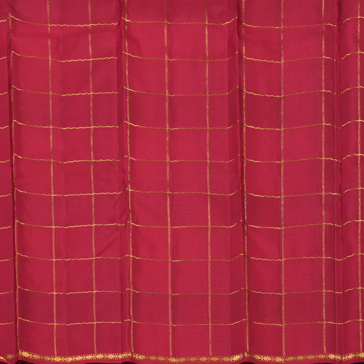 Hayagrivas Handloom Multicolour Checks Kanjivaram Silk Saree KBE2291B1-1