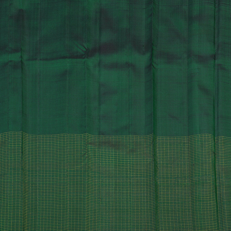 Hayagrivas Handloom Bottle Green Kanjivaram Silk Saree KBE2292B3-1