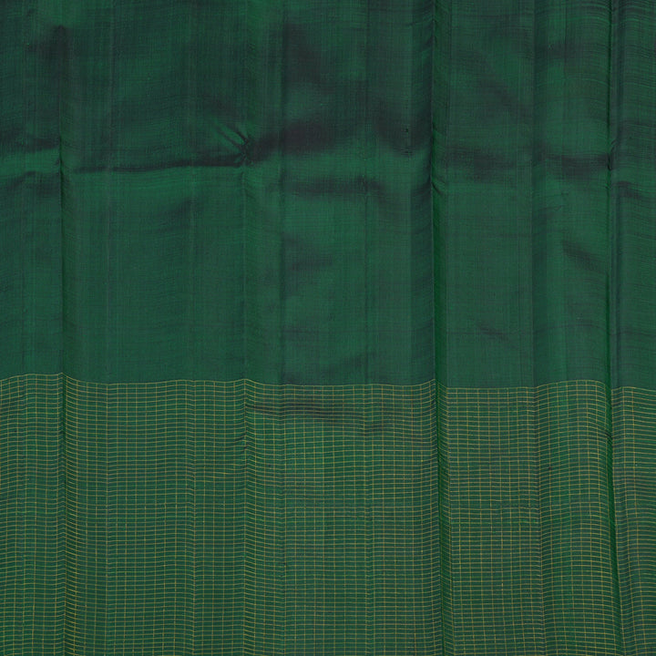 Hayagrivas Handloom Bottle Green Kanjivaram Silk Saree KBE2292B3-1