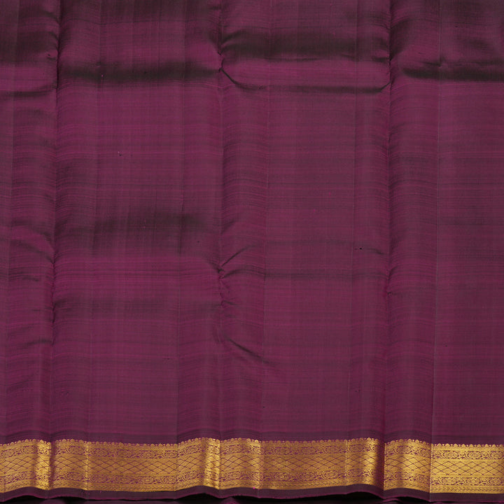 Hayagrivas Handloom Dark Purple Kanjivaram Silk Saree KBE2293B2-9