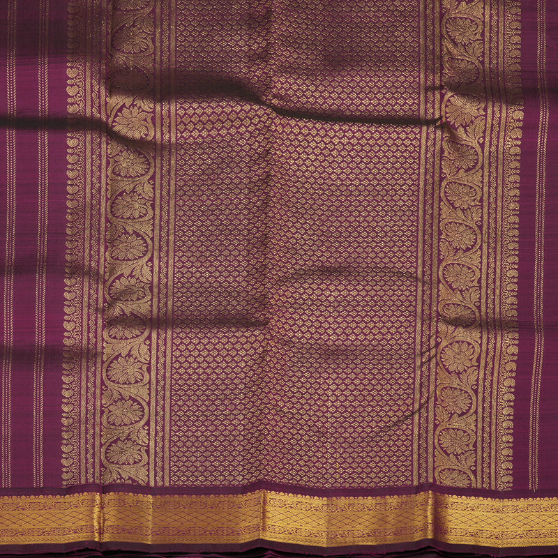 Hayagrivas Handloom Dark Purple Kanjivaram Silk Saree KBE2293B2-9