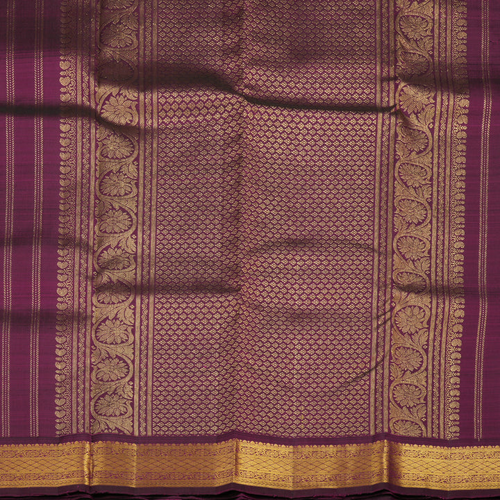 Hayagrivas Handloom Dark Purple Kanjivaram Silk Saree KBE2293B2-9