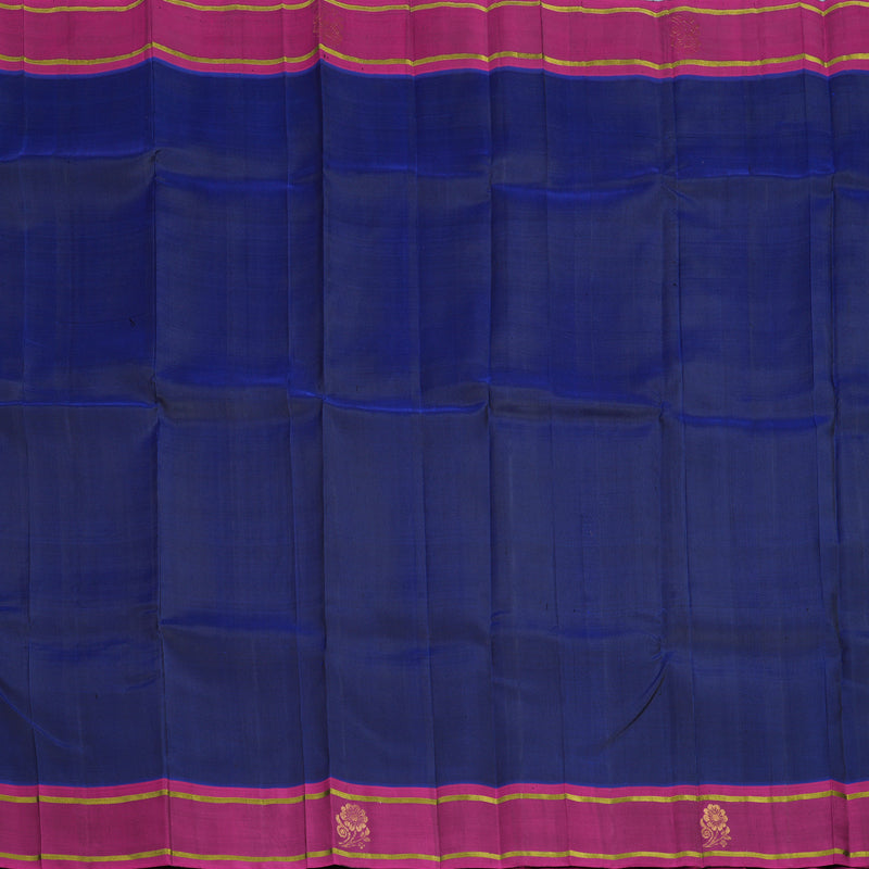Hayagrivas Midnight Blue Handloom Kanjivaram Silk Saree KBE2295B3-2