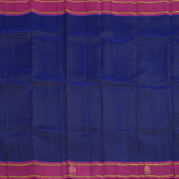 Hayagrivas Midnight Blue Handloom Kanjivaram Silk Saree KBE2295B3-2