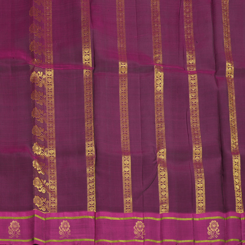 Hayagrivas Midnight Blue Handloom Kanjivaram Silk Saree KBE2295B3-2