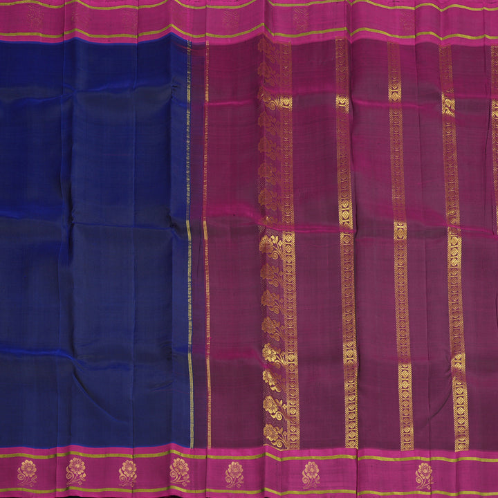 Hayagrivas Midnight Blue Handloom Kanjivaram Silk Saree KBE2295B3-2
