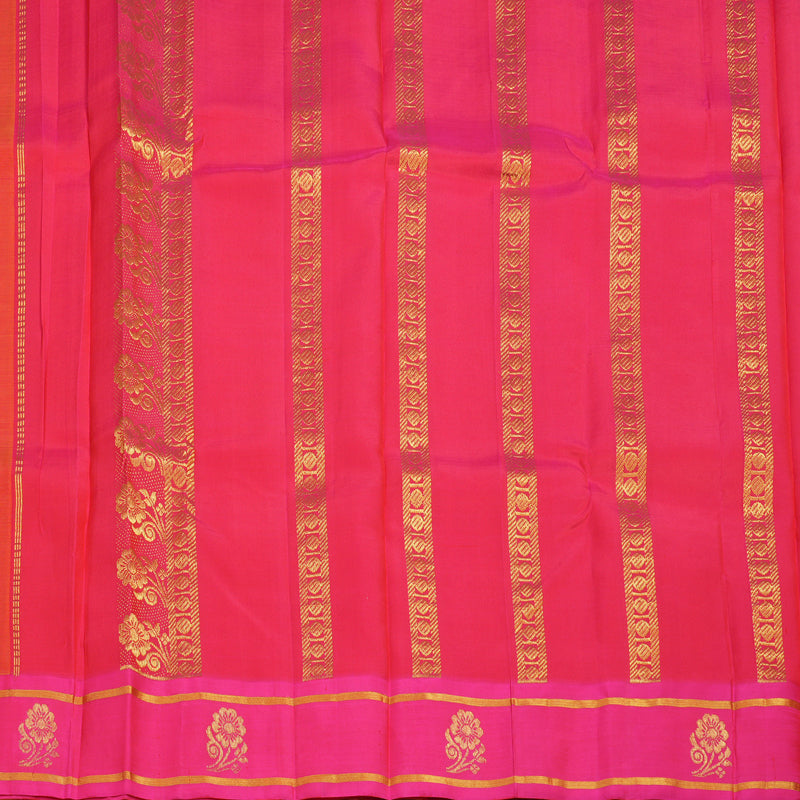 Hayagrivas Yellow Handloom Kanjivaram Silk Saree KBE2295B3-5