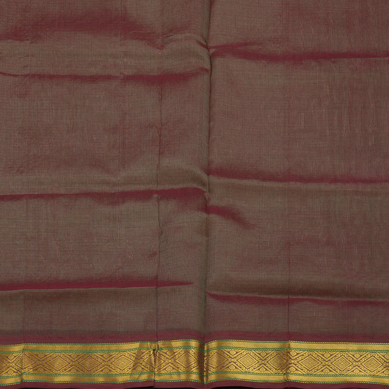 Hayagrivas Light Brown Pure Silk Cotton Saree KBE2296B5-1