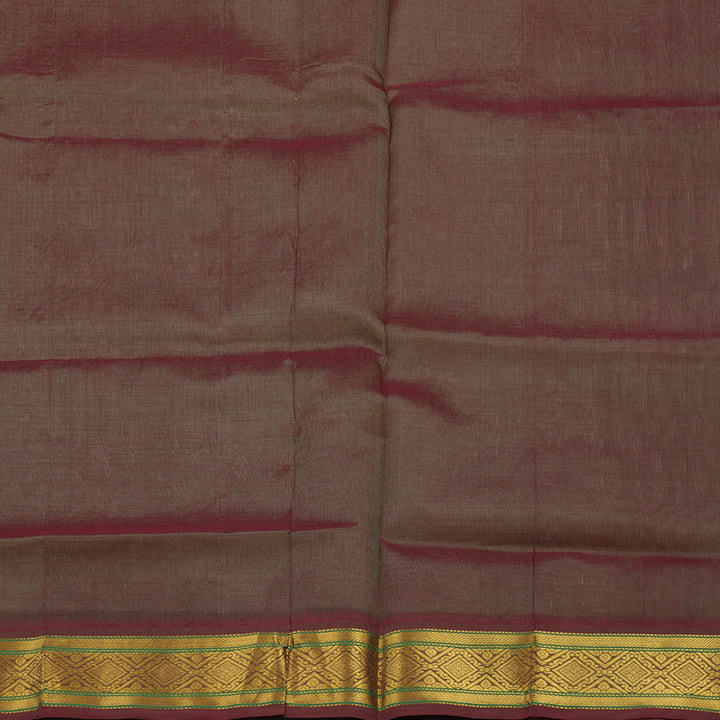 Hayagrivas Light Brown Pure Silk Cotton Saree KBE2296B5-1