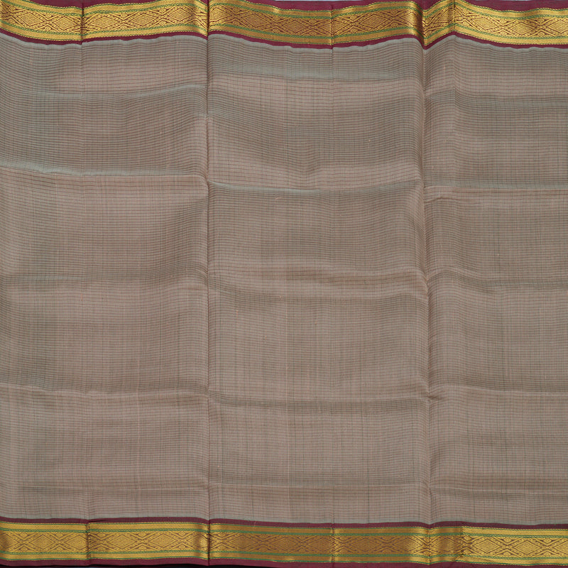 Hayagrivas Light Brown Pure Silk Cotton Saree KBE2296B5-1