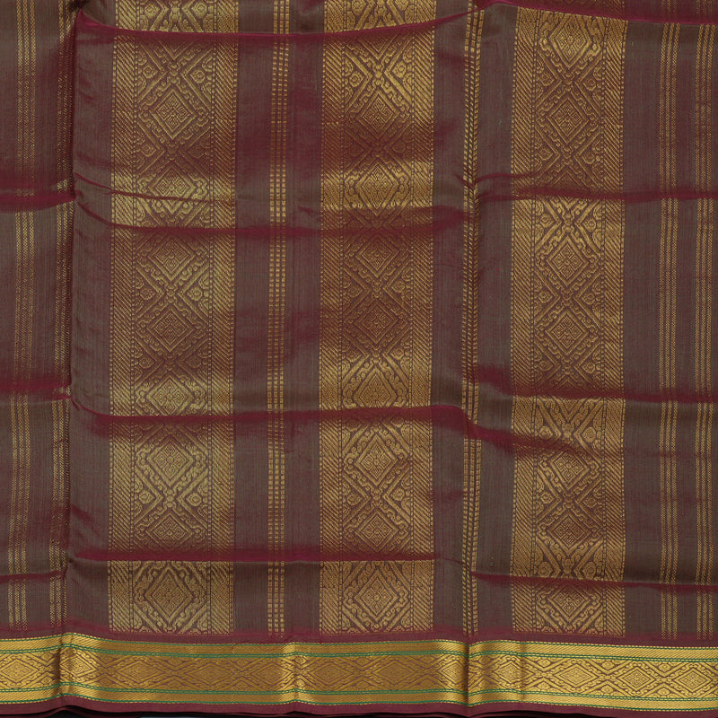 Hayagrivas Light Brown Pure Silk Cotton Saree KBE2296B5-1