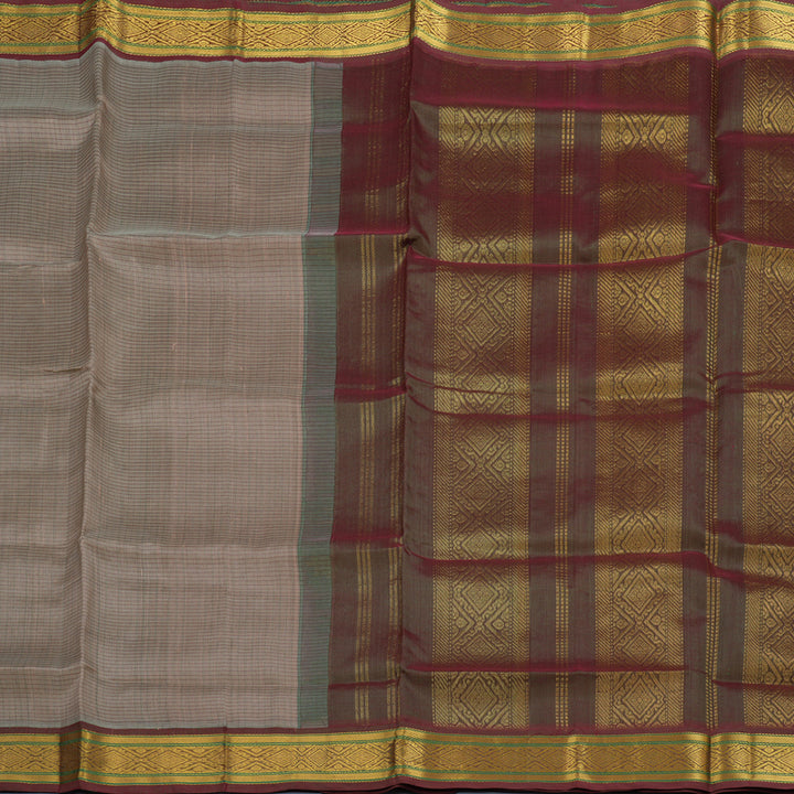 Hayagrivas Light Brown Pure Silk Cotton Saree KBE2296B5-1