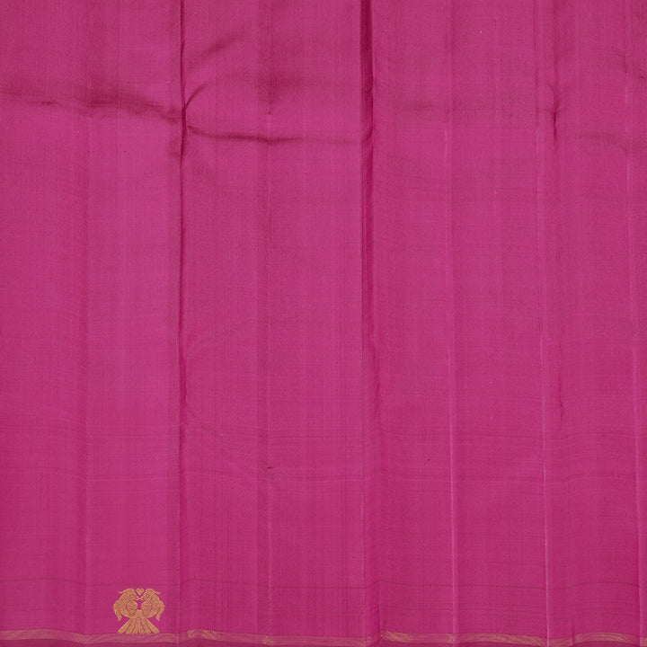 Hayagrivas Mild Pink Handloom Kanjivaram Silk Saree with Purple Border KBE22D1-1