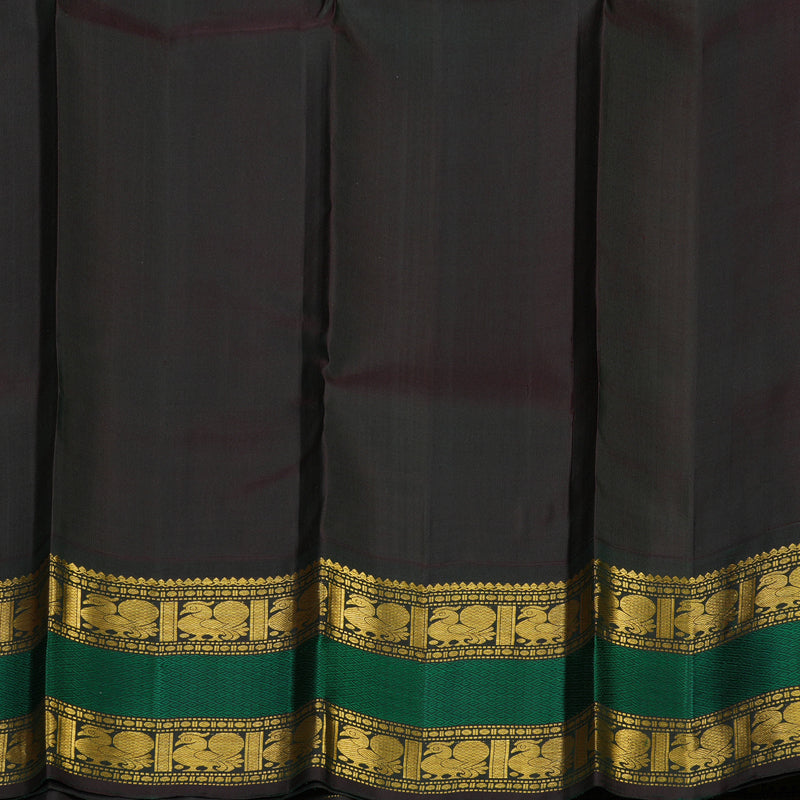 Hayagrivas Handloom Pink Kanjivaram Silk Saree with Karum Pachai Border KBE2312B1-1