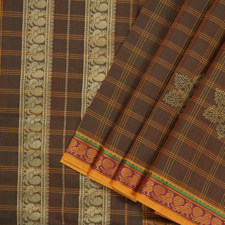 Hayagrivas Handloom Ten Yard Cotton Saree KBE231D2-7