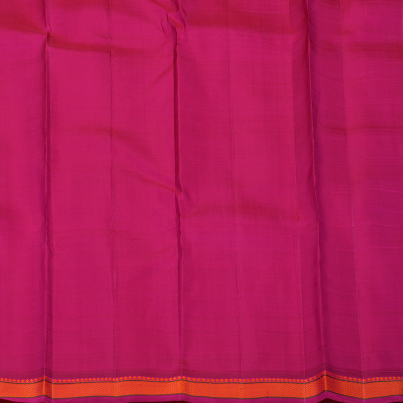 Hayagrivas Handloom Pink Kanjivaram Silk Saree with Magenta Border KBE2320B1-1