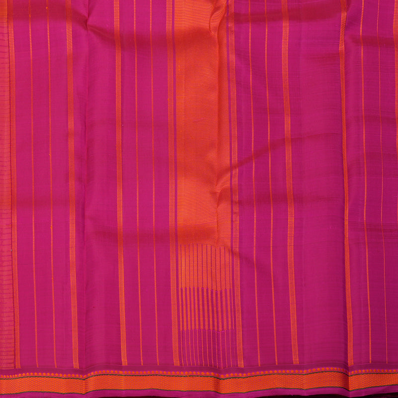 Hayagrivas Handloom Pink Kanjivaram Silk Saree with Magenta Border KBE2320B1-1