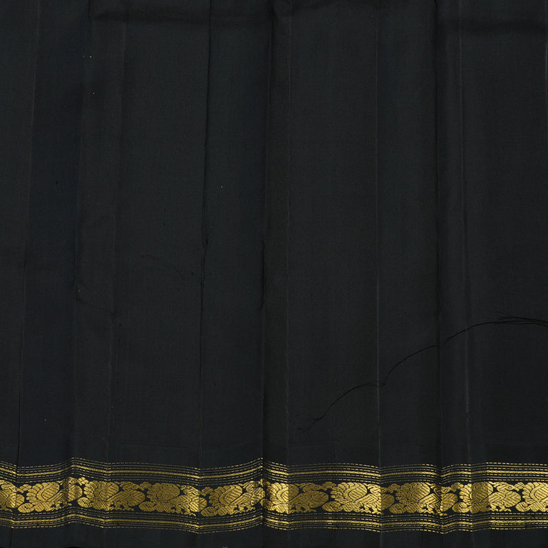 Hayagrivas Handloom Peach Pink Kanjivaram Silk Saree with Black Border KBE2321B1-1
