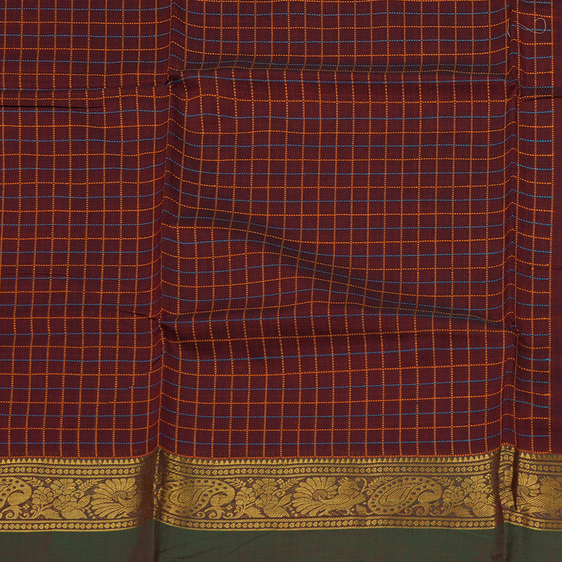 Hayagrivas Handloom Pure Cotton Saree in Beautiful Wine Maroon KBE232D4-8