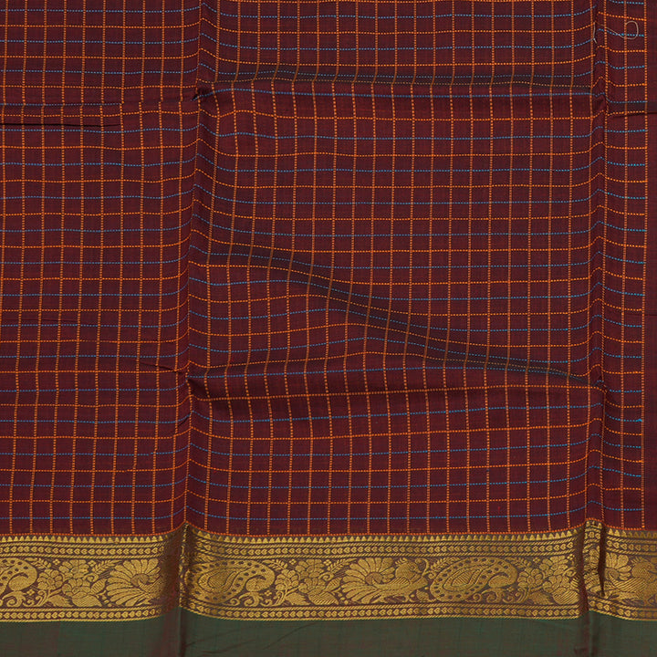 Hayagrivas Handloom Pure Cotton Saree in Beautiful Wine Maroon KBE232D4-8