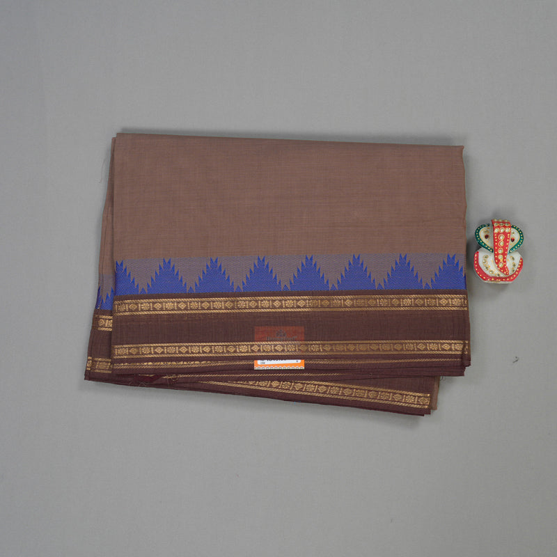 Hayagrivas Rosewood Pink Handloom Pure Cotton Saree with Dark Maroon Border KBE232D7-14