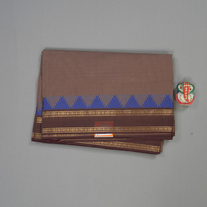 Hayagrivas Rosewood Pink Handloom Pure Cotton Saree with Dark Maroon Border KBE232D7-14
