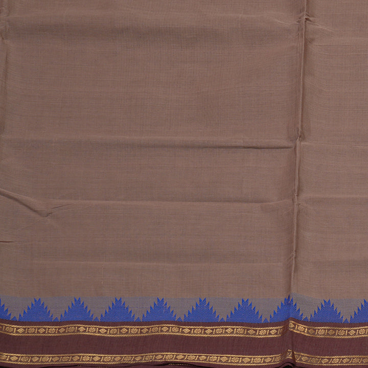 Hayagrivas Rosewood Pink Handloom Pure Cotton Saree with Dark Maroon Border KBE232D7-14