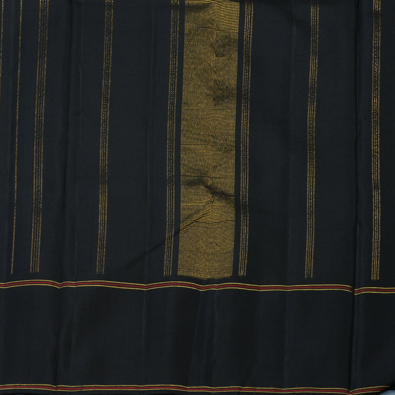 Hayagrivas Handloom White Kanjivaram Silk Saree with Ganga Jamuna Border KBE2334B6-1