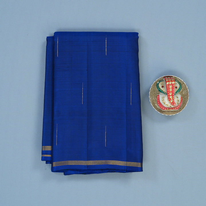 Hayagrivas Handloom MS Blue Kanjivaram Silk Saree KBE2335B1-1