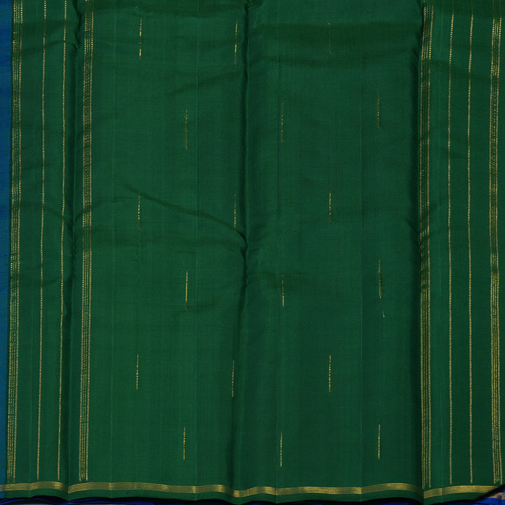 Hayagrivas Handloom MS Blue Kanjivaram Silk Saree KBE2335B1-1