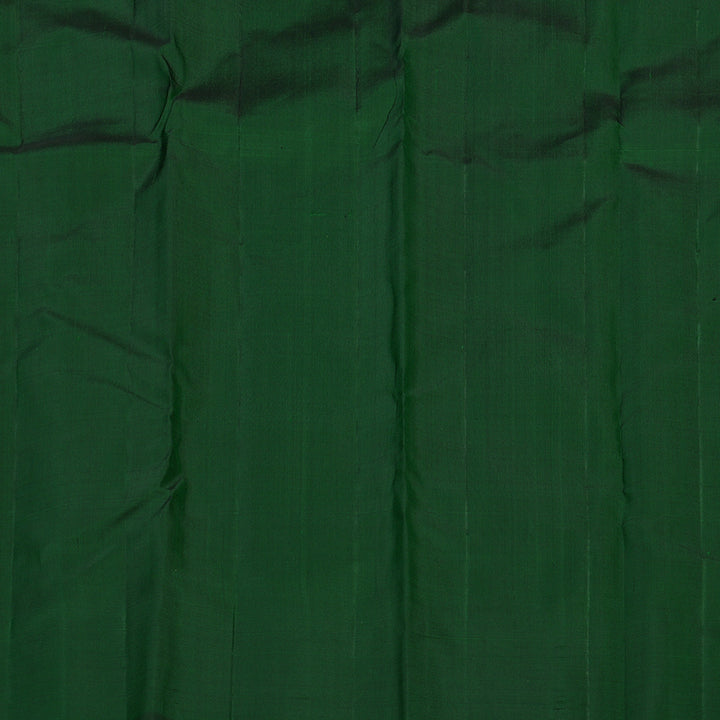 Hayagrivas Handloom Dark Green Kanjivaram Silk Saree KBE2335B15-1