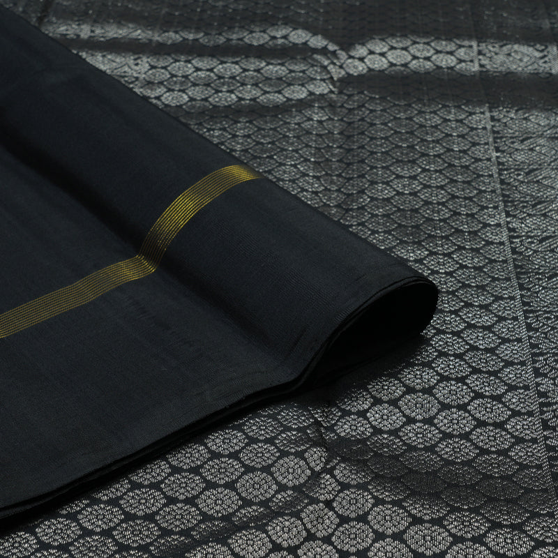 Hayagrivas Handloom Black Kanjivaram Silk Saree KBE2335B6-2