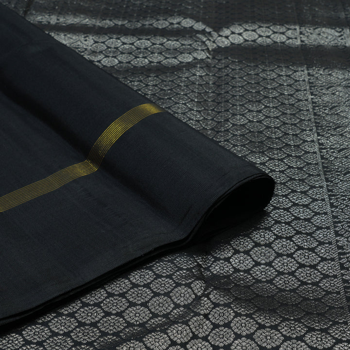 Hayagrivas Handloom Black Kanjivaram Silk Saree KBE2335B6-2