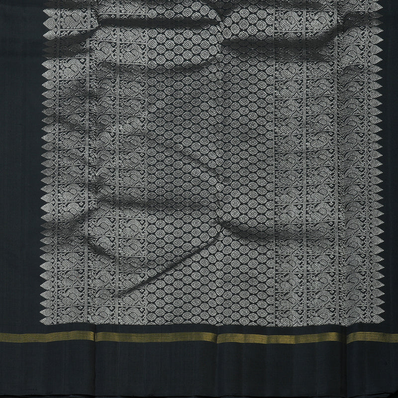 Hayagrivas Handloom Black Kanjivaram Silk Saree KBE2335B6-2