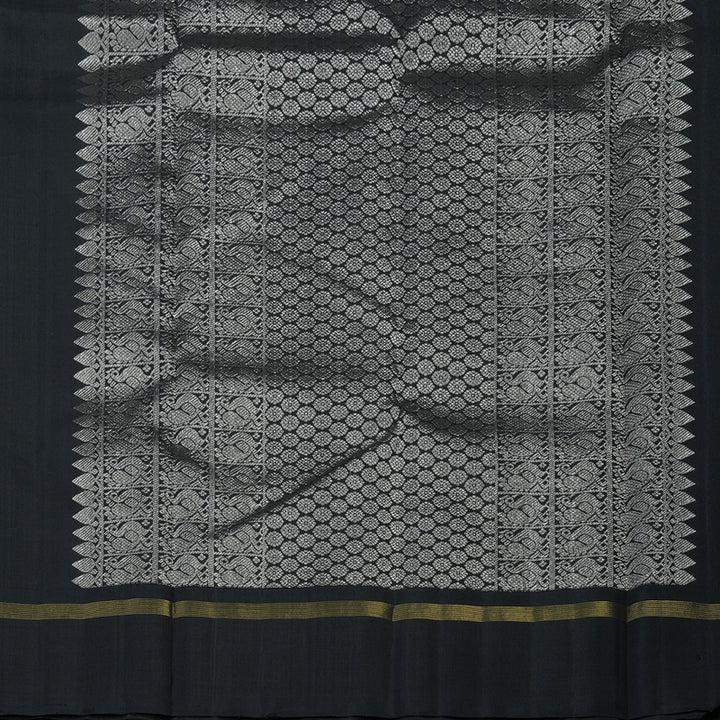Hayagrivas Handloom Black Kanjivaram Silk Saree KBE2335B6-2
