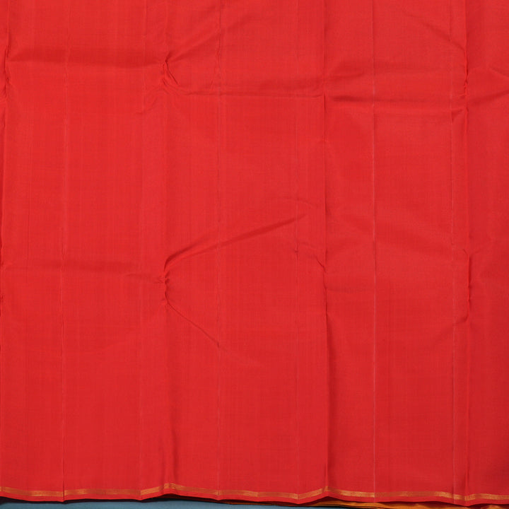 Hayagrivas Handloom Orange & Red Kanjivaram Silk Saree KBE2337B2-2
