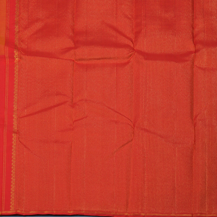 Hayagrivas Handloom Orange & Red Kanjivaram Silk Saree KBE2337B2-2