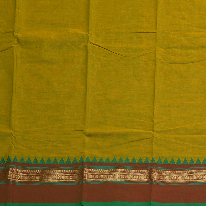 Hayagrivas Handloom Pure Cotton Saree in Charming Mehendi Green KBE233D1-12