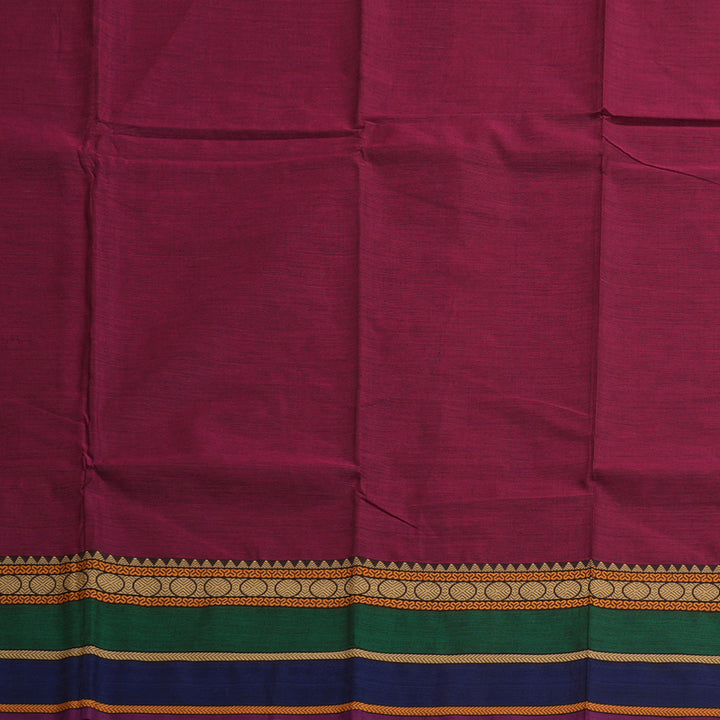 Hayagrivas Handloom Pure Cotton Saree in Stunning Purple KBE233D1-17