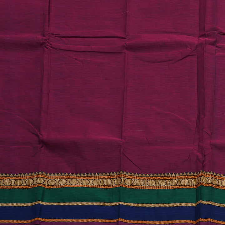 Hayagrivas Handloom Pure Cotton Saree in Attractive dark purple  KBE233D1-9