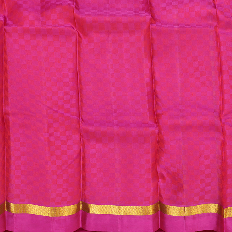 Hayagrivas Handloom Orange Kanjivaram Silk Saree KBE2344B5-5