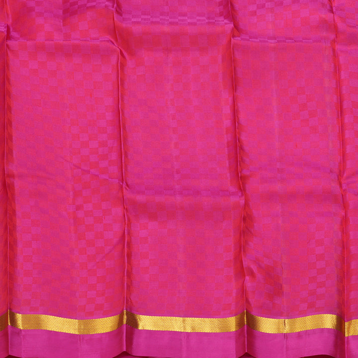 Hayagrivas Handloom Orange Kanjivaram Silk Saree KBE2344B5-5
