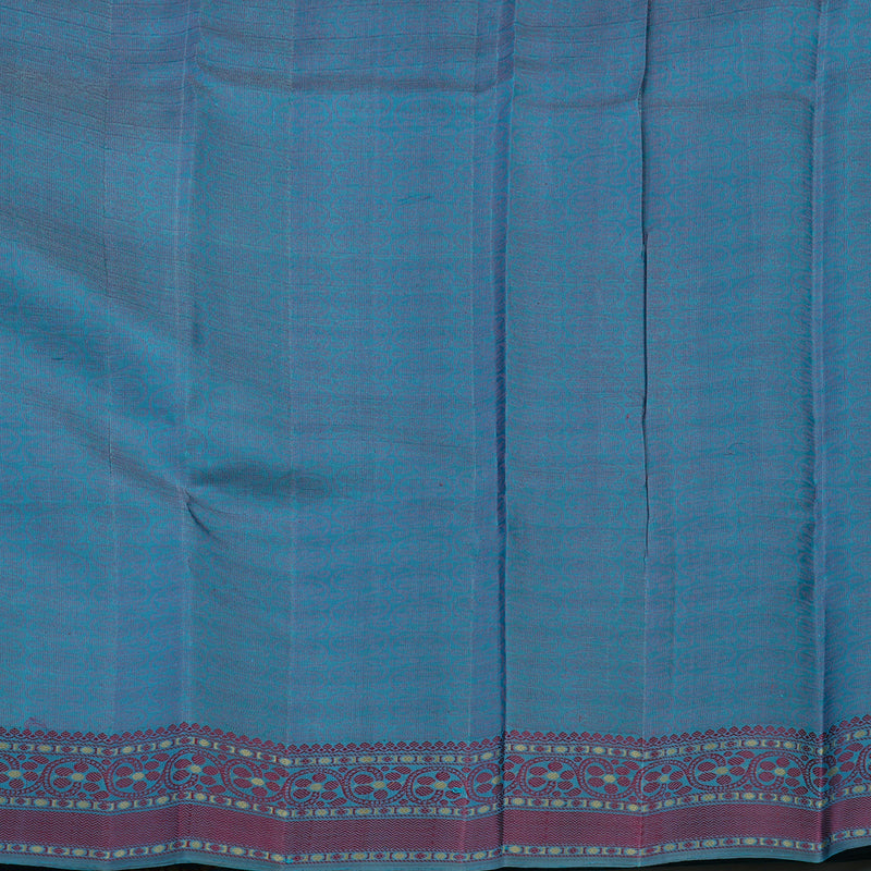 Hayagrivas Handloom Sea Blue Kanjivaram Silk Saree KBE2345B12-4