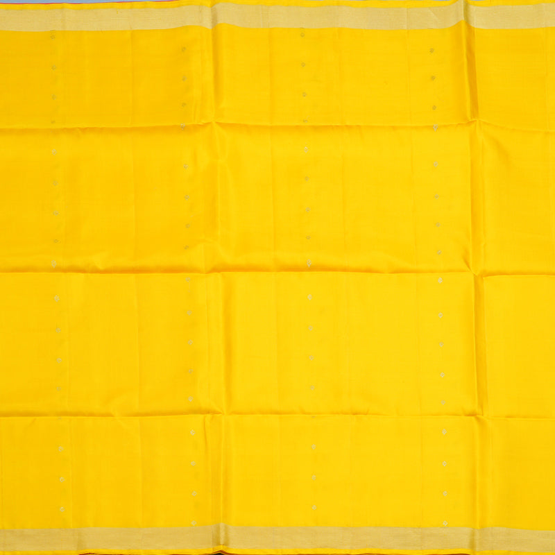 Hayagrivas Yellow Handloom Soft Silk Saree KBE234D1-11