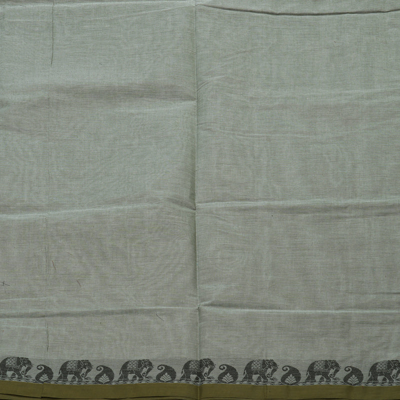 Hayagrivas Handloom Pure Cotton Saree in Earthy Grey KBE234D6-2