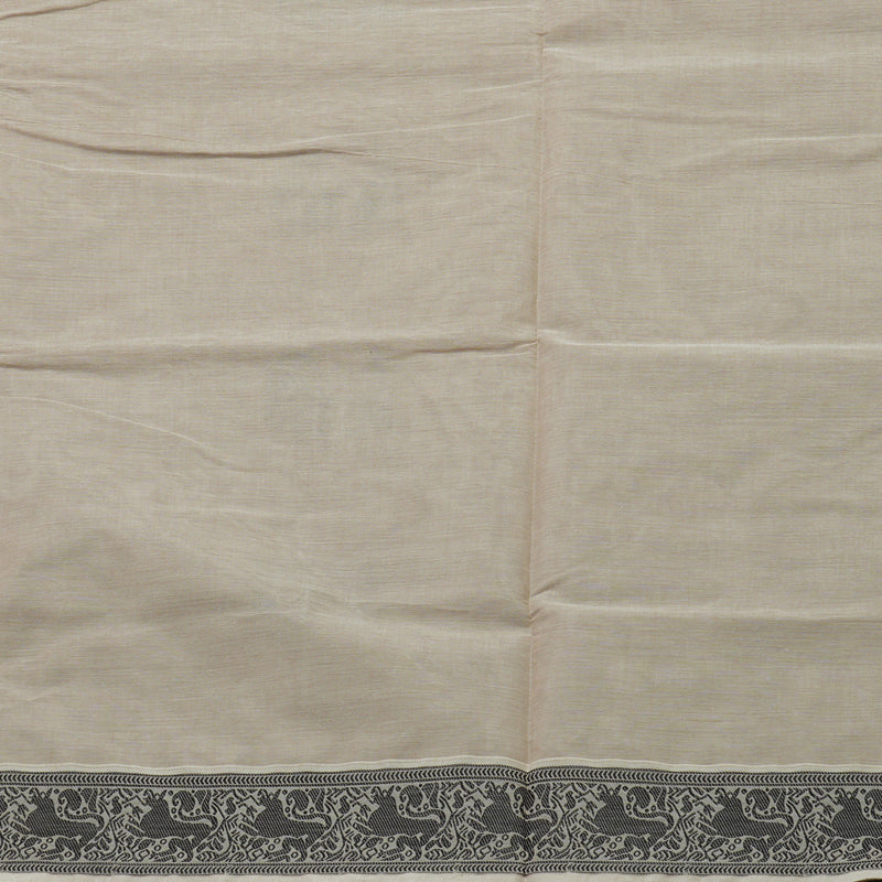 Hayagrivas Handloom Pure Cotton Saree in Beige KBE234D6-6